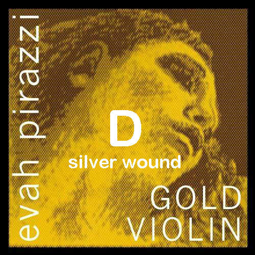 EVAH PIRAZZI GOLD violin D string, silver | Metzler Violins