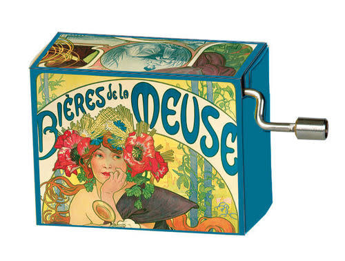 Hand-Cranked FRIDOLIN cardboard Music Box, GERMANY (various composers & melodies)