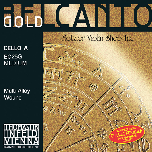 BELCANTO Gold cello A string, medium, by Thomastik-Infeld