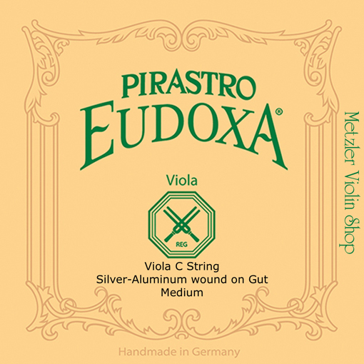 EUDOXA viola C string, silver/gut