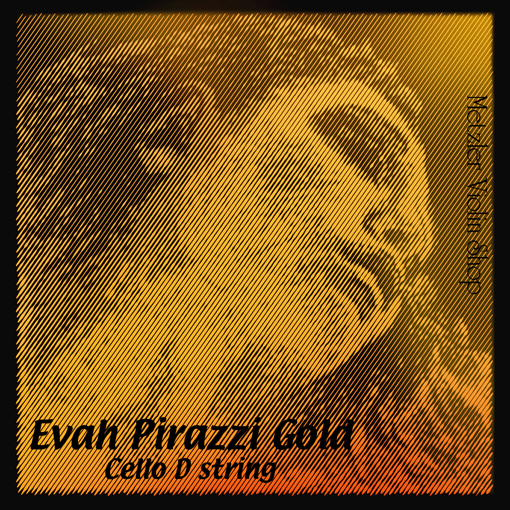 EVAH PIRAZZI GOLD cello D string, chrome steel on steel | Metzler Violins