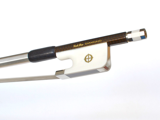 Coda DIAMOND GX Cello bow with Alabaster XEBONY Frog (Full size), USA